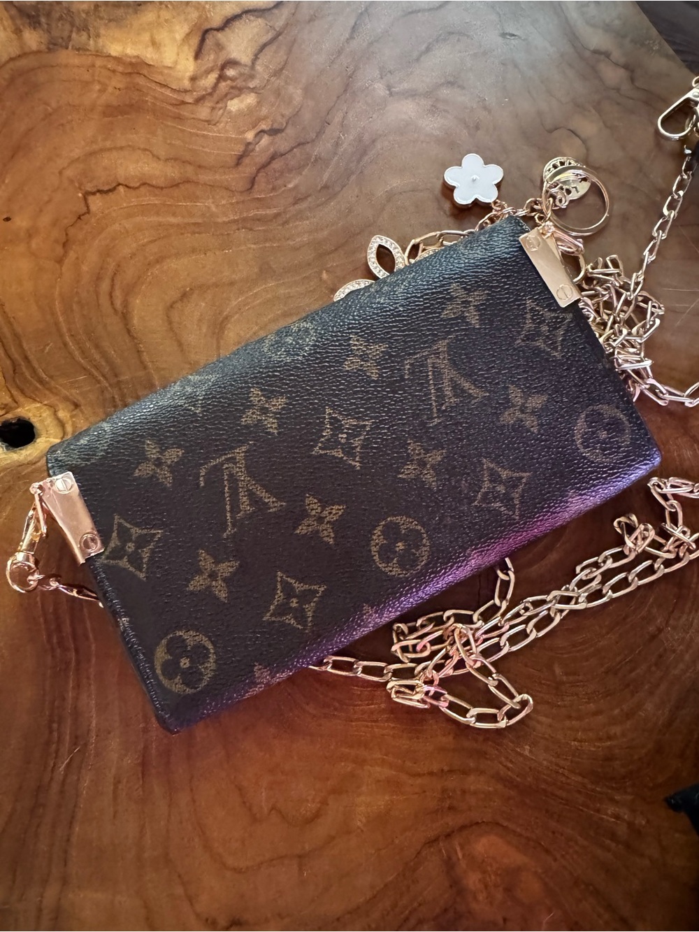 Just in 🔥 Louis Vuitton Sarah wallet vintage converted Crossbody - Picture 5 of 16